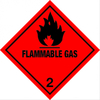 Piktogramm "Flammable Gas" ADR 2.1 Vinylkleber 100x100mm